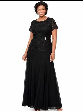 Blu Sage | Dresses | Blu Sage Navy Formal Gown Deep Vneckline W Back Cutouts Size 8